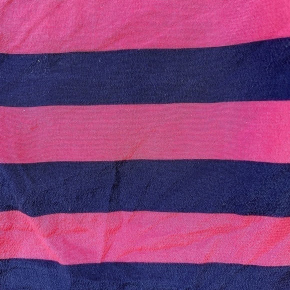 Lilly Pulitzer Pink/Navy Striped Elsa Silk Blouse, M - Picture 13 of 13